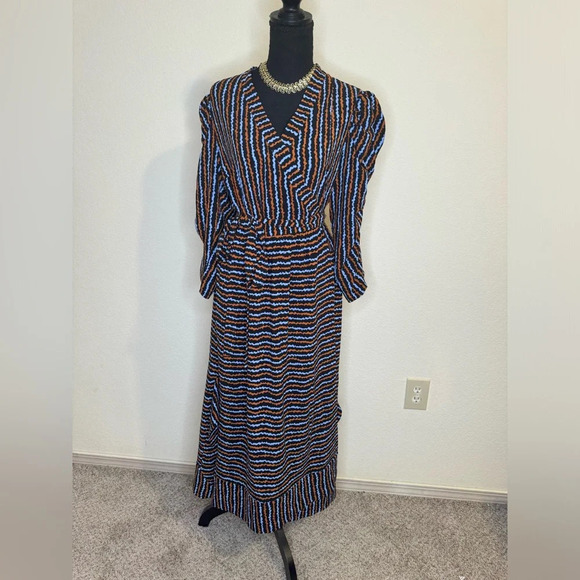 Hofmann Copenhagen Striped Dress, Laura/Blue Haze, NWT Size Large - Picture 4 of 14